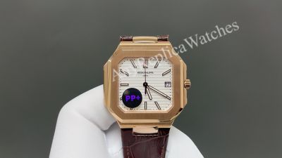 PP Factory Patek Philippe Cubitus 5821 Watches Brown/White Face 9015 Movement 45mm